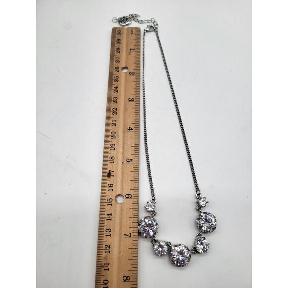 Betsey Johnson ALL THAT GLITTERS Cubic Zirconia Glass Statement Necklace - Picture 6 of 13
